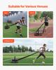 VEVOR Weight Sled, Steel Power Sled, Fitness Strength Training Sleds for Athletic Exercise Speed Improvement, Workout Fitness Equipment with Harness