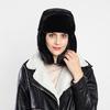Ladies Winter Plush Fake Thick Hat Ear Protectors Warm Plush Hat