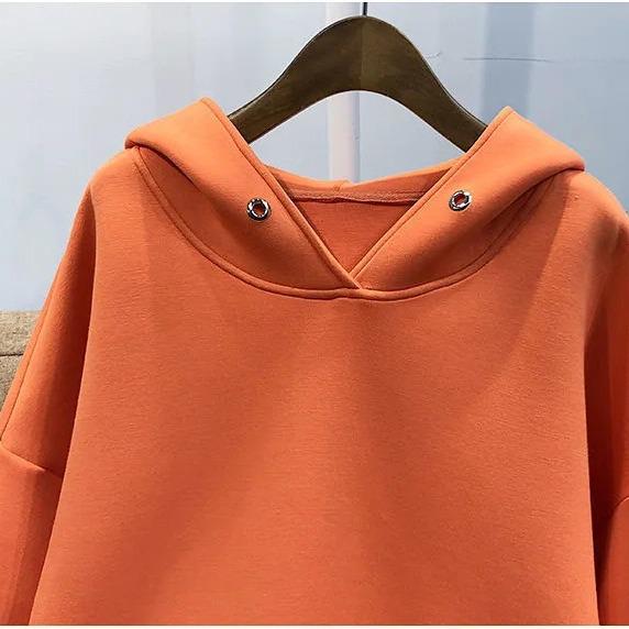 2024 Autumn Women's Korean Style Loose Zipper Hoodie - Plus Size, Long Sleeve, Lightweight, Versatile Jacket