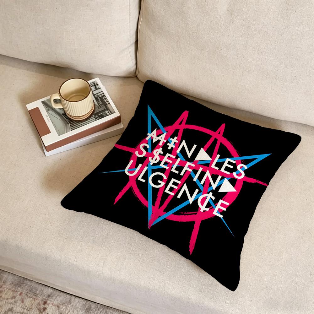 M-Mindless Self Indulgences Band Cushion Cover Fabric Soft Furnishing,Pillowcase, Cushion Cover, Sofa Pillow, Home Decoration