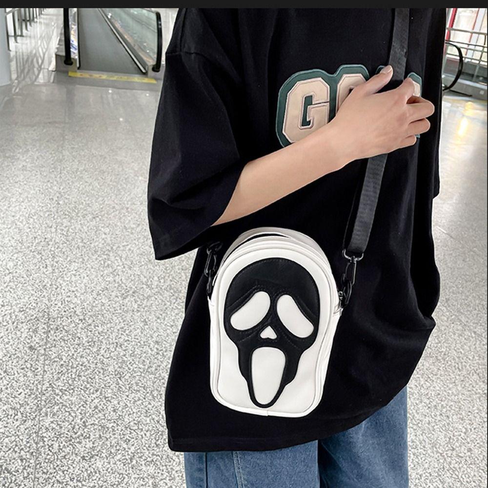 Korean Style Devil Ghost Shoulder Bag Small Bag Skull Crossbody Bag Casual   Travel
