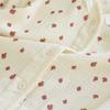 Cotton Cardigan V-neck Sleepwear Clothes for Women's Spring and Autumn Long Sleeved Long Pants Women Pyjamas Home Suit