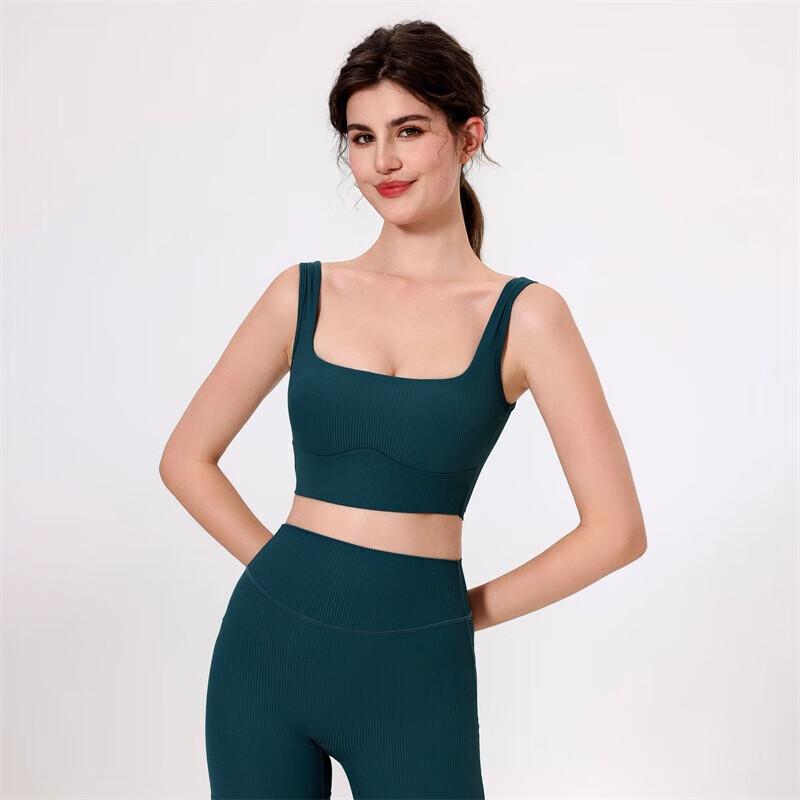 Спортивный бюстгальтер WEZHO с широкими лямками для йоги