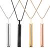 Stainless Steel Meditation Whistle Pendant for Mindfulness and Breathing Regulation