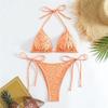 Stringa Marrone Solido Scollo a Triangolo Micro Bikini Perizoma 2026 Costume da Bagno Sexy Donna Costumi da Bagno Rugosi Costume da Bagno Set Bikini Mujer