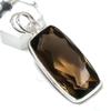 Smoky Topaz Gemstone Handmade 925 Sterling Silver Jewelry Pendant 1.89" s9K49
