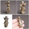 OUNONA Angel Interior Prayer Brass Mini Garden Cute Angel Photo Desktop Decor Figurine, Decor, Ornament, Sculpture, Decoration, Statue, Prop,