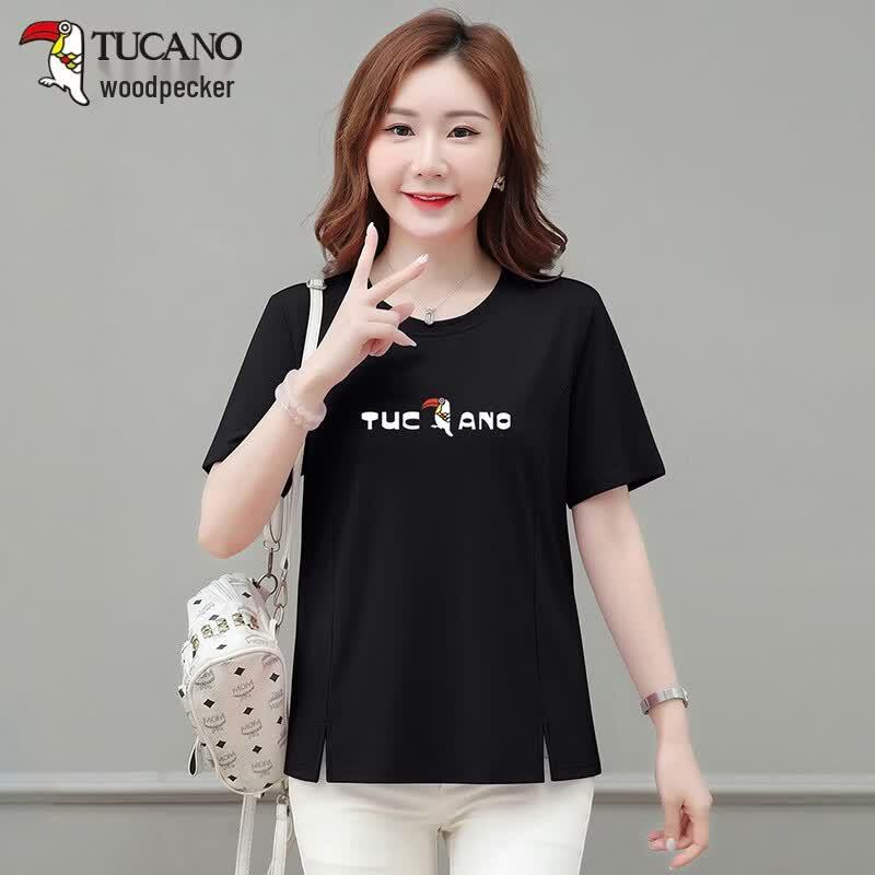 TUCANO Women s Loose Fit Printed Cotton T-shirt 4XL