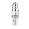 1/4" Fast Plug High Pressure Sprayer Nozzle Portable Mouse Head Sewer Cleaning Nozzle Fast Connection 5000psi
