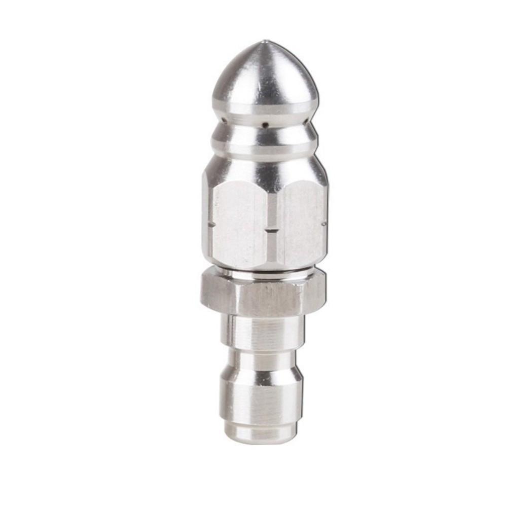 1/4" Fast Plug High Pressure Sprayer Nozzle Portable Mouse Head Sewer Cleaning Nozzle Fast Connection 5000psi