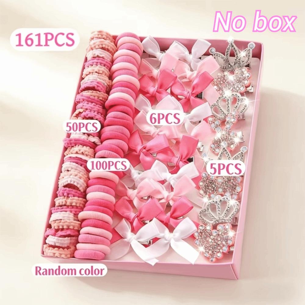 High Elastic Hair Accessories Set Colorful Hair Clips Frangipani Girls Hair Bands Girls Children