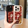 Obal na telefon: 2D plochý design vhodný pro iPhone 18 17 16 15 14 13 Pro, stupňovitý ochranný kryt, nadýchaný styl, vánoční a halloweenský dárek