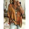 T-shirt da Donna Taglie Forti con Scollo a V e Maniche a Pipistrello Stampa Etnica Bohemien Top Largo Estivo Comodo Traspirante per il Pendolarismo Quotidiano Casual