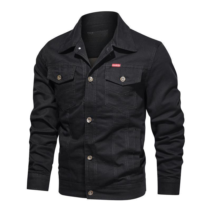 Ny Vasket Herreverktøyjakke Casual Stor Størrelse Flyvåpen Reversjakke Herre Skjorte Trend