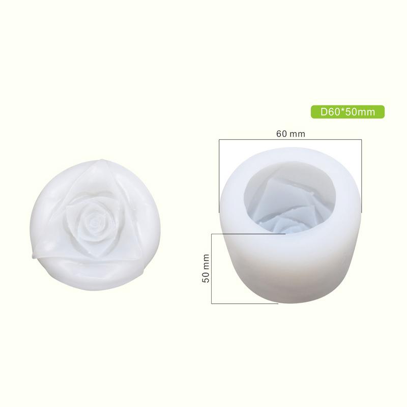 Valentine's Day Even Rose Silicone Mould Whiskey Ice Ball Mould Handmade Candle Soap Mold