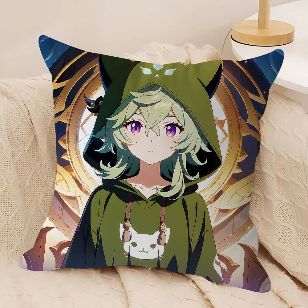Collei Genshin Impact Kuddfodral Kuddöverdrag Vardagsrum Soffa Heminredning Anpassad