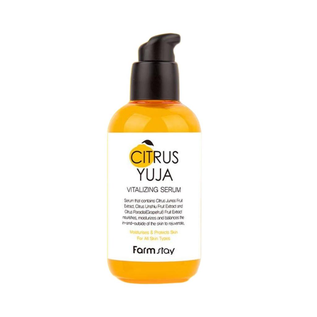 Farmstay Citrus Yuja Vitalizing Serum Brightening Hydrating 100ml