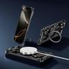 Apple 16 ProMax Magnetic Rotating Metal Phone Case for iPhone 15