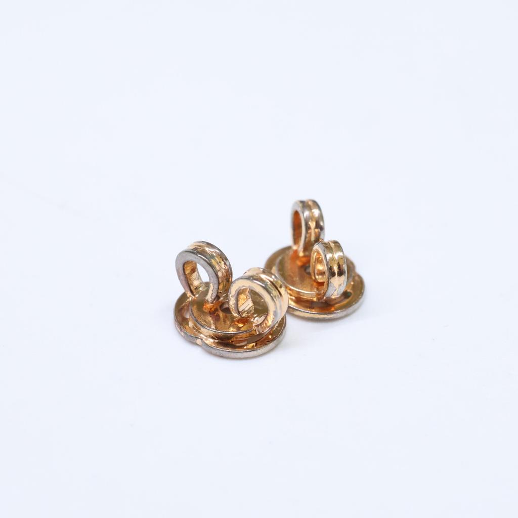 Gucci 702583 Double G Flower Studs Earring pinkUsed