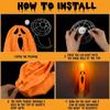 Halloween Party LED Glow Ghost Home Indoor Outdoor Decoration Supplies  Haunted House Bar Hanging Horror Props with Lights