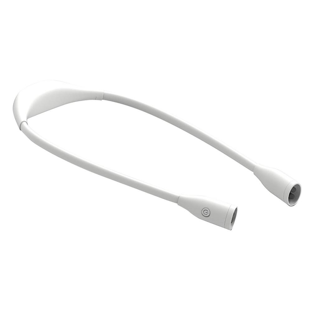 Rechargeable LED Neck Reading Light 360 Degree Universal Adjustment Book Light for Reading in Bed White