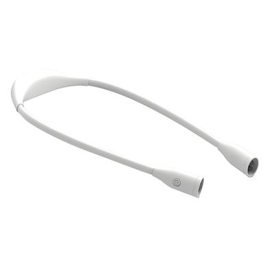 Rechargeable LED Neck Reading Light 360 Degree Universal Adjustment Book Light for Reading In Bed White