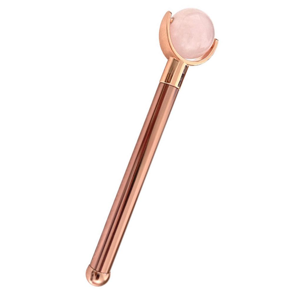 Portable Quartz Face Massage Roller For Travel Friendly Face Lifting And Body Relaxation Featuring 360Rotating Beads