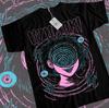 Junji Ito Uzumaki T-Shirt Horror Japan Guro Lustiges Mädchen Anime Geschenk Shirt Alle Größen Grafik T-Shirts Y2k Top Damenbekleidung Paare