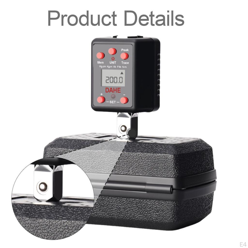 Automotive Digital Adapter ±2% Calibration Tool Peak/Real Time Mode Sturdy Versatile with Smart