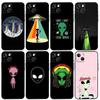 Cartoon Weltraum-Alien UFO Handyhülle für iPhone 17 Pro Max 14 11 15 16 Pro Max 13 12 mini 16 Plus 16e 17 Air Cover