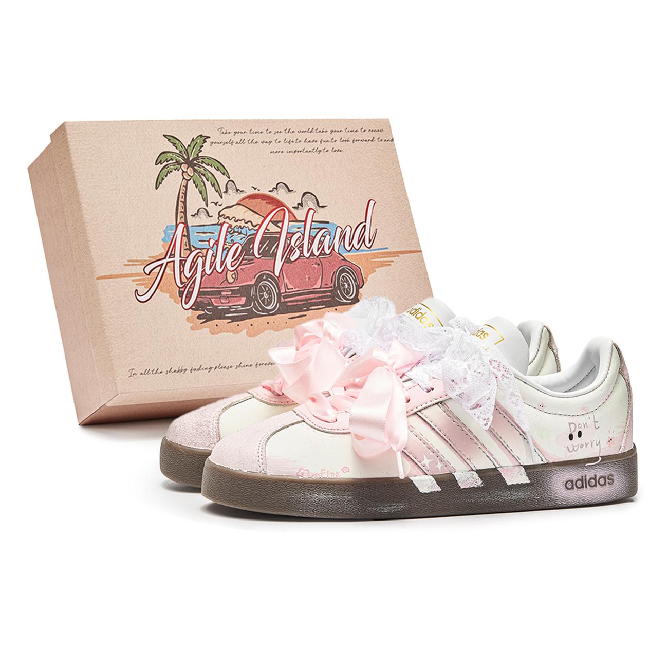 

Adidas VL COURT 2.0 Lively Island, Shopping Bag, Guava Fruit Abrasion Resistant Abrasion Resistant Low top ID6015(Team799-S-BOX) 37⅓