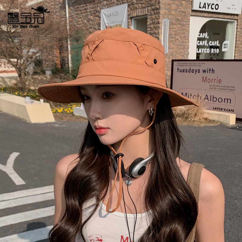 9230 summer big brim sun hat spring and autumn outdoor mountaineering fishing hat female sunshade breathable bucket hat