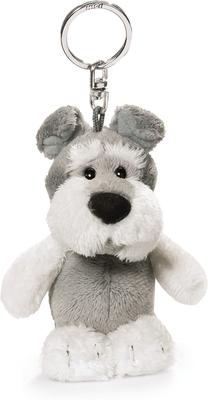 NICI BB Schnauzer 10cm Bean Bag Plüsch Mini Größe Schlüsselanhänger Schlüsselring, Spielzeug,