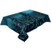 Snow Scene Woods Moon Tablecloth Holiday Decor Waterproof Rectangular Tablecloths Wedding Decor Table Cover