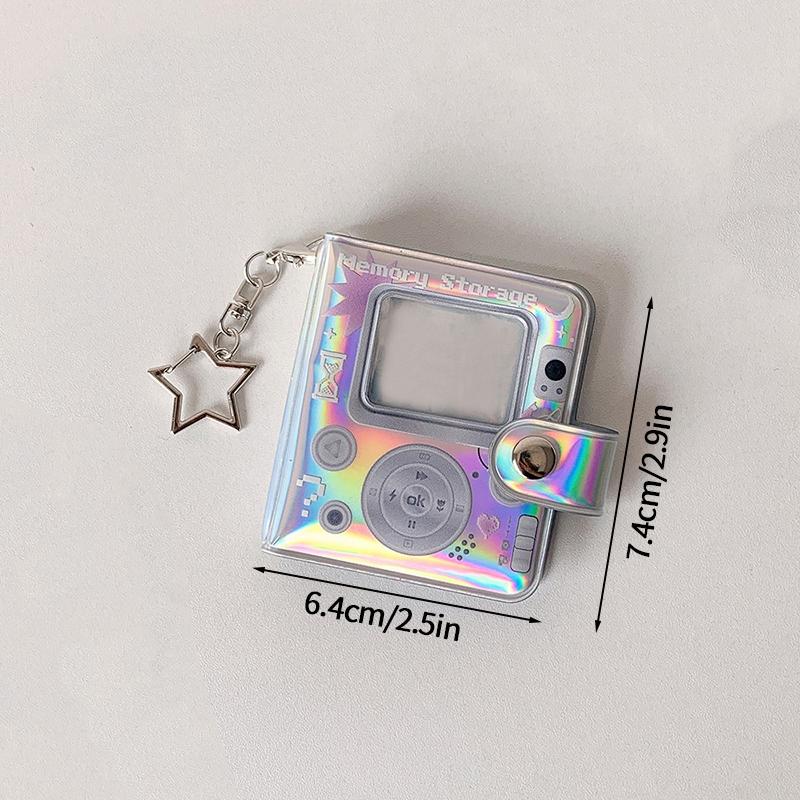 Kpop Photocard Holder Idol Card Collect Book 2inch Mini Photo Albums Ins Photocard Keychain for Bags