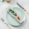 96pc Wedding Napkin Ring Table Decoration Party Rhinestone Napkin Wedding Napkin Holder Rings Hotel Buckles Banquet Leaves Shape