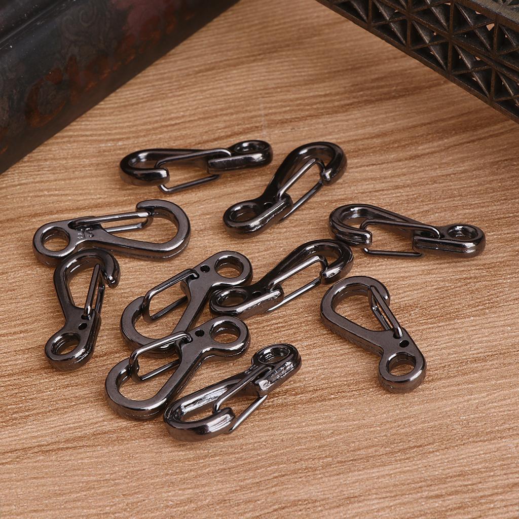 10 PCS Outdoor Camping Clip Backpack Clasps Alloy Mini SF Carabiners Keychain Hang Buckle Hook Multi Tool Spring Hook