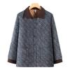 Middle-aged and elderly autumn women's jackets, new elderly clothing, spring and autumn plus fat extra large size thick shirt