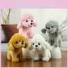 Sweet Poodle Plush Toy Petite Dog Pendant Cuddly Puppy Doll Soft Pp Cotton Filling