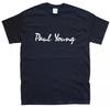 T-SHIRT PAUL YOUNG Tutte le taglie S M L XL XXL colori Nero, Bianco
