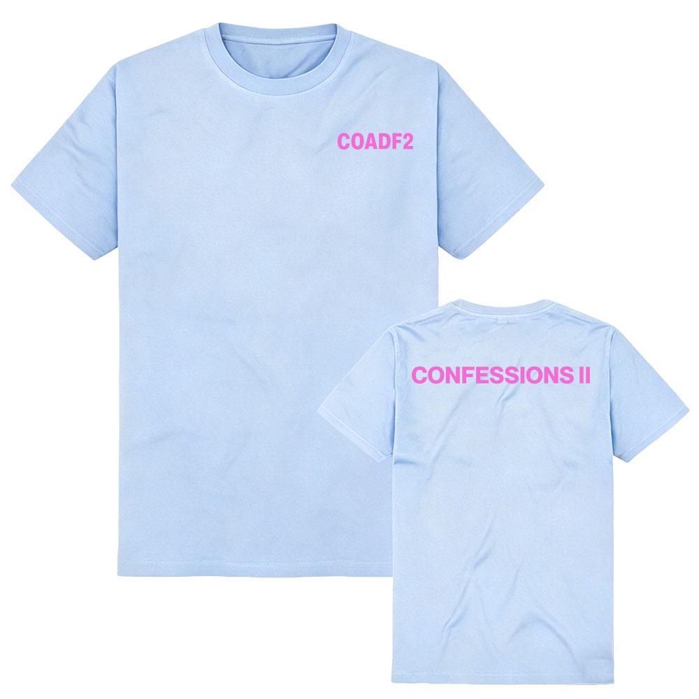 COADF CONFESSIONS II Tees Madonnaa Singer Graphic Merch Tops Short Sleeve Cotton Fashion Tshirts Unisex Streetwear Loose Casual