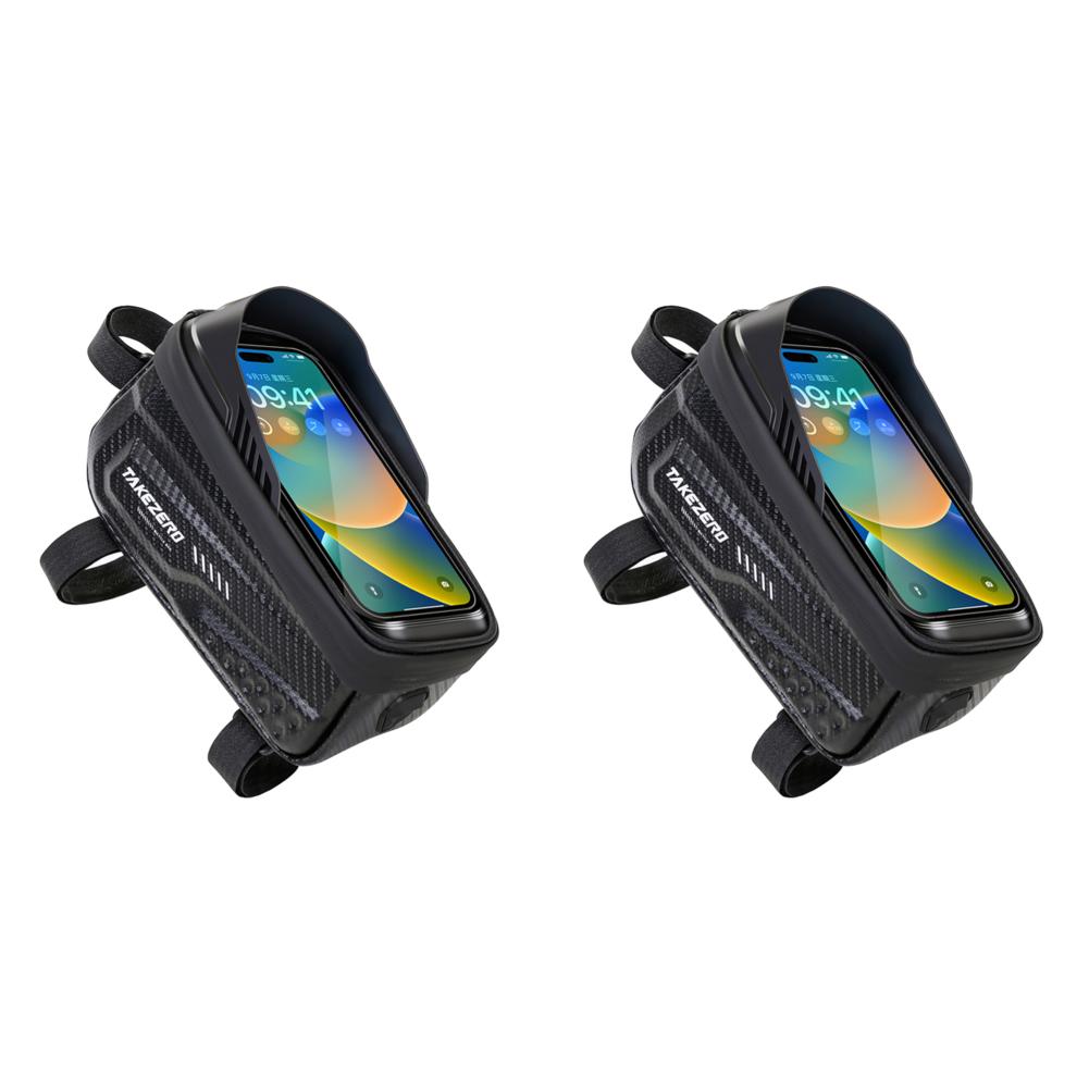 

1L Bicycle Upper Tube Bag Waterproof 6.8 Inch Touch Screen Road Bike Accessories