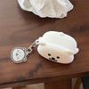 for AirPods 4 Case 3D Cute White Bear Cartoon Cover for Apple AirPods Pro 2 Charging Box Headphone Case for AirPods 3 2 1