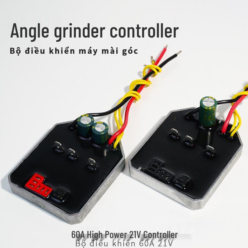 High-Power 21V Brushless Angle Grinder Controller Board, 60A Lithium Battery Polisher Driver
