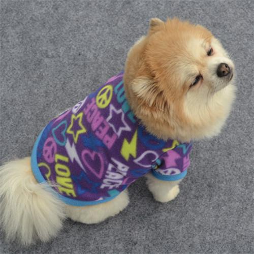 Pet Puppy Spring Warm Sweatshirt Small Dog Cat Pet Clothes Vest T Shirt