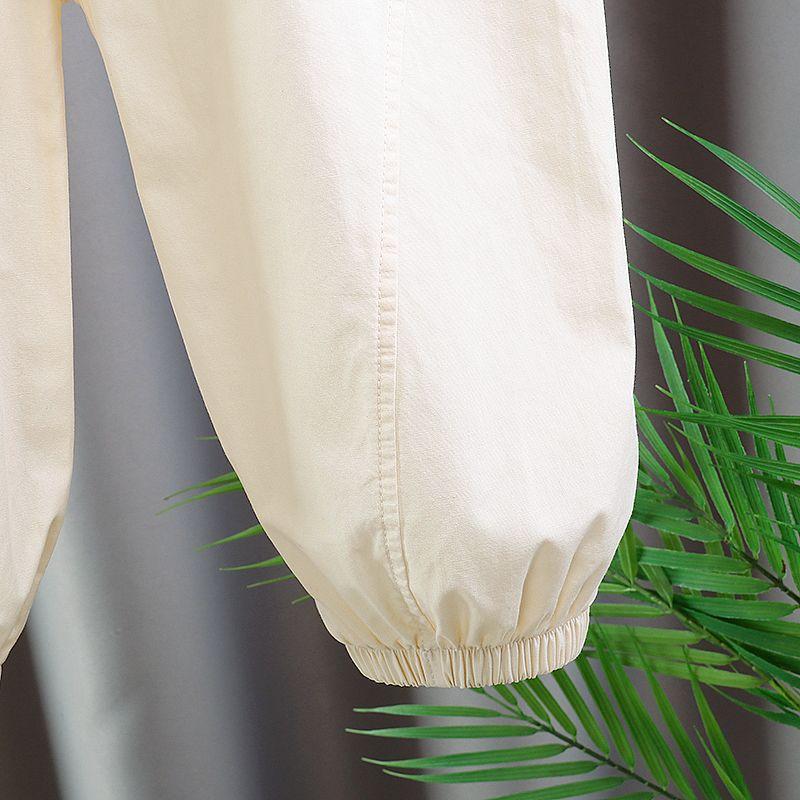 Girls' Pants Summer Thin Cotton Sports Pants Girls' Pants Baby Mosquito Proof Pants Summer Lantern Pants