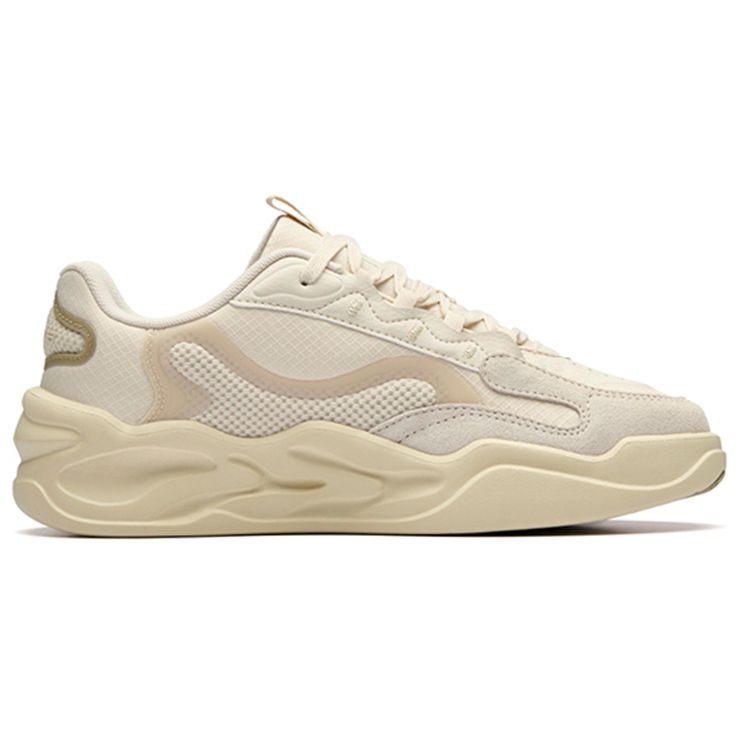 Anta Treading Mesh Wear-Resistant Non-Slip Low-Top Sports Casual Shoes Men sneaker Yellow Gray 112238091R-3