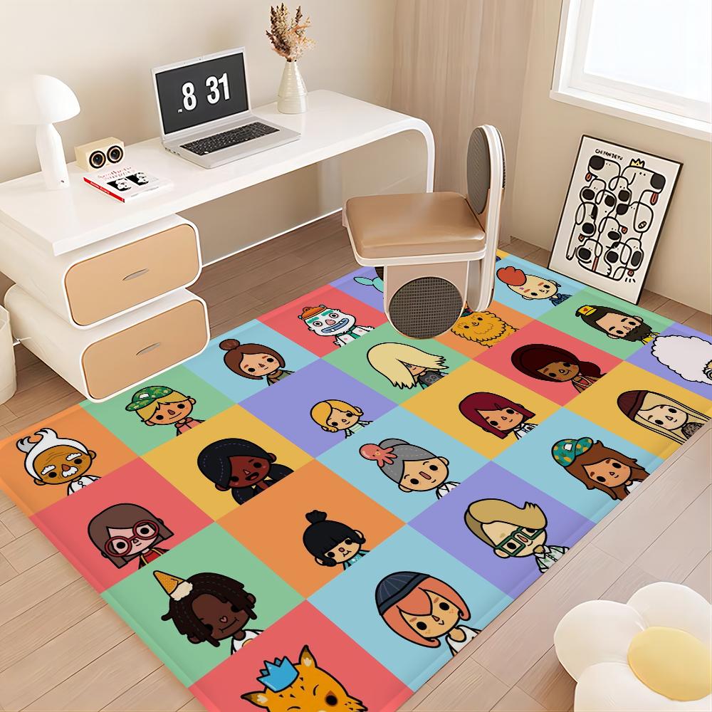 Toca Boca Toca Life World Fußmatte Fußmatte INS Stil Weicher Schlafzimmerboden Haus Waschküchenmatte Rutschfeste Haushalts Teppiche