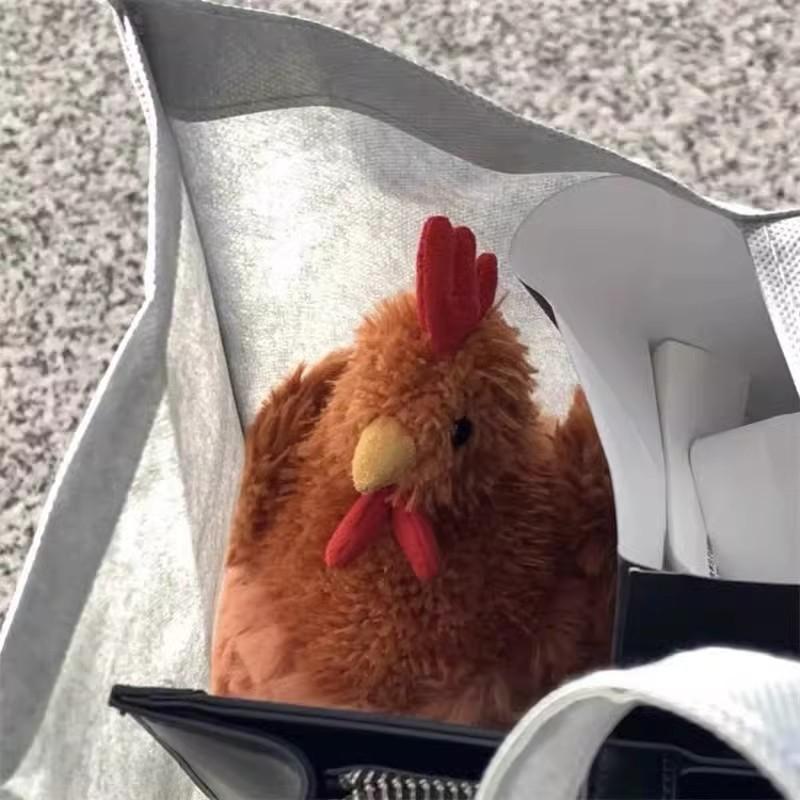 MSS Clooney Rooster Girl Comfort Doll Plush Toy Sleeping Pillow Creative Cecil Chick Plush Cushion Pillow