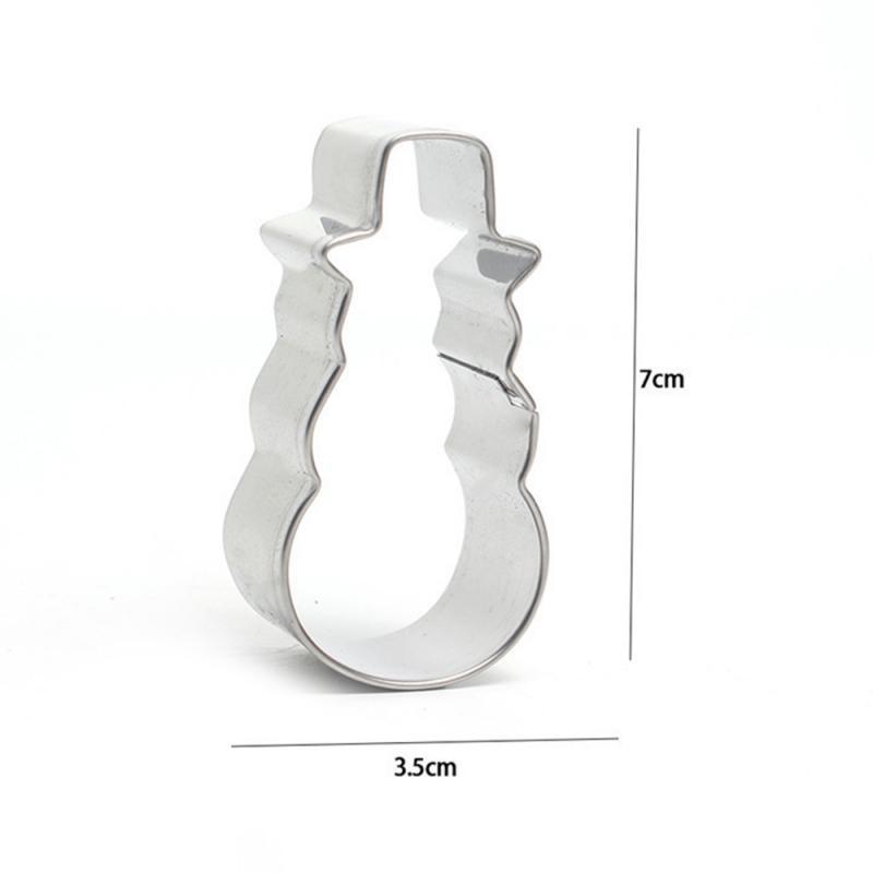 6Pcs/Set Christmas Cookie Cutter Gingerbread Xmas Tree Mold Christmas Cake Decoration Tool Navidad Gift DIY Baking Biscuit Mould